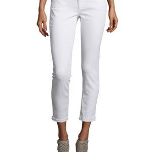 NWT AG Adriano Goldschmied "The Stilt" jeans in white stretch-denim, 24